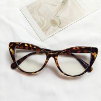 Fashion Solid Color Pc Resin Cat Eye Patchwork Full Frame Optical Glasses sku image 6