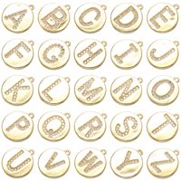 1 Piece Fashion Letter Copper Plating Inlay Zircon Jewelry Accessories main image 5