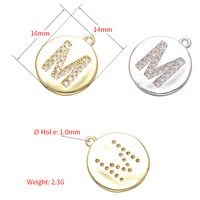1 Piece Fashion Letter Copper Plating Inlay Zircon Jewelry Accessories main image 3