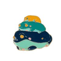 Cute Animal Alloy Metal Enamel Stoving Varnish Plating Unisex Brooches sku image 26