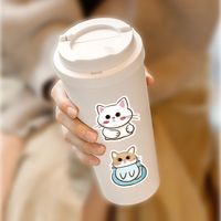 60 Pieces Japanese Style Cartoon Cute Kitten Stickers Ins Style Luggage Notebook Phone Case Decorative Waterproof Stickers main image 4