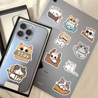 60 Pieces Japanese Style Cartoon Cute Kitten Stickers Ins Style Luggage Notebook Phone Case Decorative Waterproof Stickers main image 2