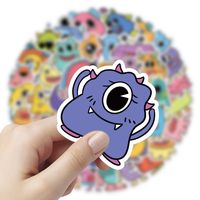 60 Kleine Monster Cartoon Tier Aufkleber Handy Hülle Ipad Koffer Notebook Wasser Becher Diy Wasserdichte Aufkleber main image 3