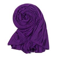 Women's Ethnic Style Solid Color Modal Hijab sku image 13