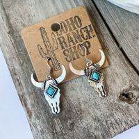 1 Pair Ethnic Style Animal Plating Alloy Drop Earrings main image 5
