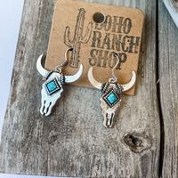 1 Pair Ethnic Style Animal Plating Alloy Drop Earrings main image 3
