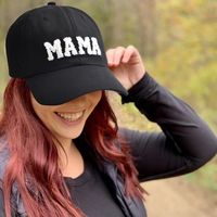 Women's Fashion Mama Letter Embroidery Curved Eaves Baseball Cap main image 4