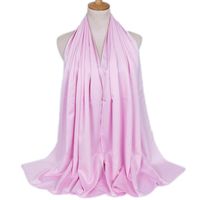 Women's Lady Solid Color Satin Silk Scarves sku image 11
