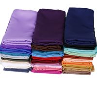 Women's Lady Solid Color Satin Silk Scarves main image 1