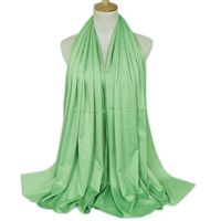Women's Lady Solid Color Satin Silk Scarves sku image 16