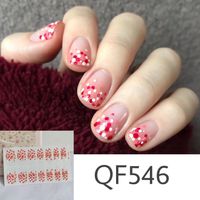 Sweet Flower Sticker Nail Patches 1 Set sku image 9