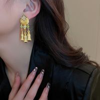 Fashion Heart Shape Copper Plating Inlay Artificial Gemstones Drop Earrings 1 Pair sku image 32