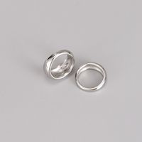 Fashion Solid Color Titanium Steel Plating Rings main image 7