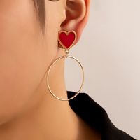 Simple Style Round Plating Alloy Earrings sku image 1