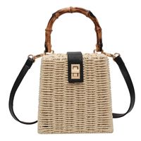 Women's Small Spring&summer Straw Vintage Style Handbag sku image 2