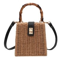 Women's Small Spring&summer Straw Vintage Style Handbag sku image 1