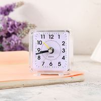 Creative Transparent Square Candy Color Alarm Clock Fashion Student Bedroom Little Alarm Clock Simple Square Alarm Clock Wholesale sku image 1