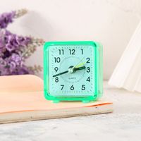 Creative Transparent Square Candy Color Alarm Clock Fashion Student Bedroom Little Alarm Clock Simple Square Alarm Clock Wholesale sku image 4