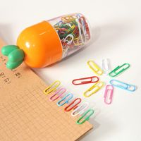Creative Carrot Paper Clips Set Office Practical Paper Clip Set Simple Practical Bookmark Pushpin Set main image 4