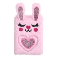 Cute Cartoon Rabbit Plush Portable Mini Pocket Notebook sku image 5