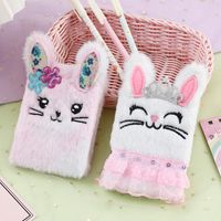 Cute Cartoon Rabbit Plush Portable Mini Pocket Notebook main image 2