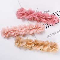 Fashion Flower Cloth Handmade Hair Clip 1 Piece main image 4