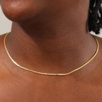 1 Piece Simple Style Necklace Copper Necklace main image 4