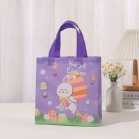 Cute Easter Rabbit Nonwoven Holiday Shopping Bag 1 Piece sku image 1