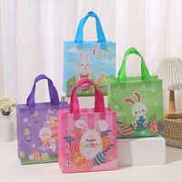 Cute Easter Rabbit Nonwoven Holiday Shopping Bag 1 Piece main image 1