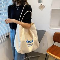 Women's Fashion Letter Canvas Shopping Bags main image 6