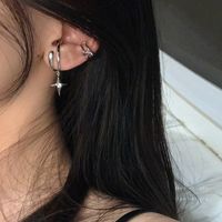 1 Par Estilo Sin Estrella Aleación Enchapado Diamantes De Imitación Artificiales Mujeres Aretes main image 2