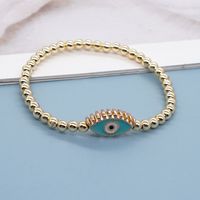 Simple Bohemian Style Gold Beads Bracelet sku image 1