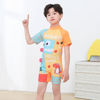Boy's Simple Style Dinosaur Polyester One Pieces main image 4
