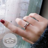 Simple Style Geometric Copper Plating Open Ring sku image 1