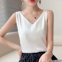 Women's Blouse Tank Tops Backless Fashion Solid Color main image 1