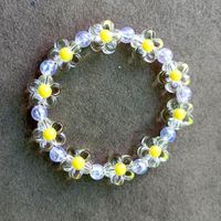 1 Piece Sweet Flower Beaded Resin Women's Bracelets sku image 6