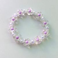 1 Piece Sweet Flower Beaded Resin Women's Bracelets sku image 3