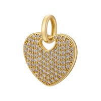 1 Piece Fashion Heart Shape Copper Plating Zircon Jewelry Accessories main image 3