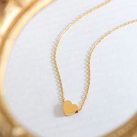 1 Piece Sweet Heart Shape Titanium Steel Plating Necklace main image 5