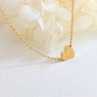 1 Piece Sweet Heart Shape Titanium Steel Plating Necklace main image 2