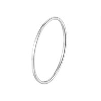 1 Piece Simple Style Solid Color Titanium Steel Plating Rings main image 5