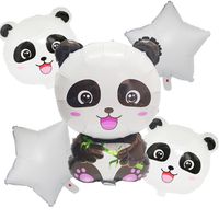 Birthday Panda Aluminum Film Party Balloons sku image 2