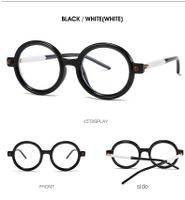Casual Fashion Solid Color Ac Round Frame Full Frame Women's Sunglasses sku image 8