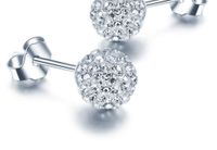 1 Paire Mode Géométrique Le Cuivre Placage Strass Artificiels Boucles D'oreilles sku image 3