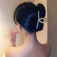Elegant Geometric Alloy Inlay Artificial Pearls Hair Claws 1 Piece main image 3