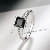 1 Piece Simple Style Colorful Copper Inlay Zircon Rings main image 4