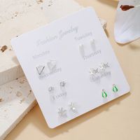 Korean Version Of Autumn And Winter Earrings Set Temperament Pearl Bow Earrings Wholesale sku image 19