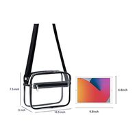 Unisex All Seasons Pvc Color Block Basic Zipper Cosmetic Bag main image 5