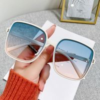 Fashion Color Block Pc Oval Frame Patchwork Full Frame Women's Sunglasses main image 6