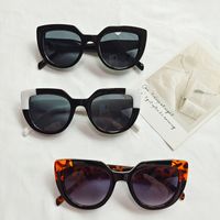 Elegant Fashion Solid Color Pc Cat Eye Full Frame Women's Sunglasses main image 3